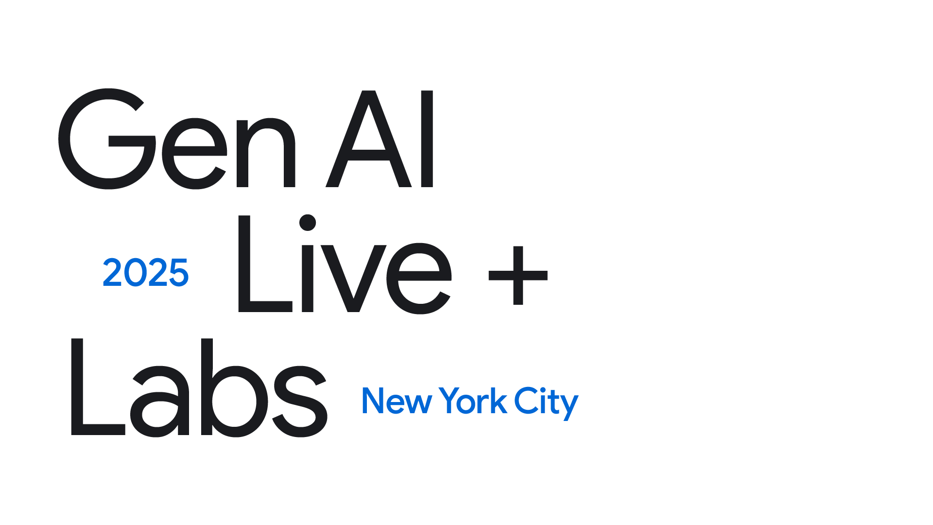 Google Public Sector GenAI Live & Labs New York City